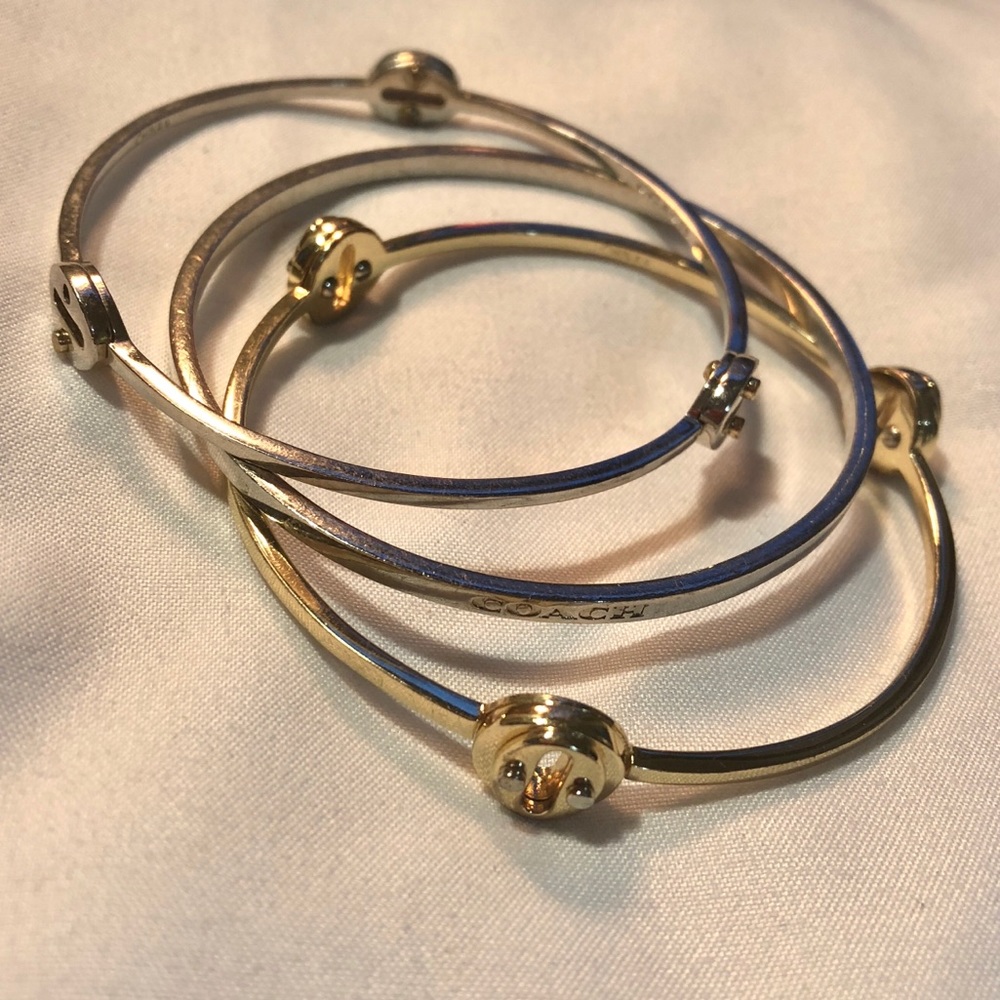 Coach Gold & Silver Bracelet Set